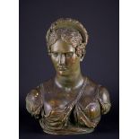 Terracotta sculpture "BUST OF MATRON"