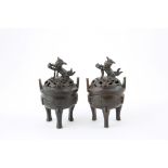 Pair of antique censers