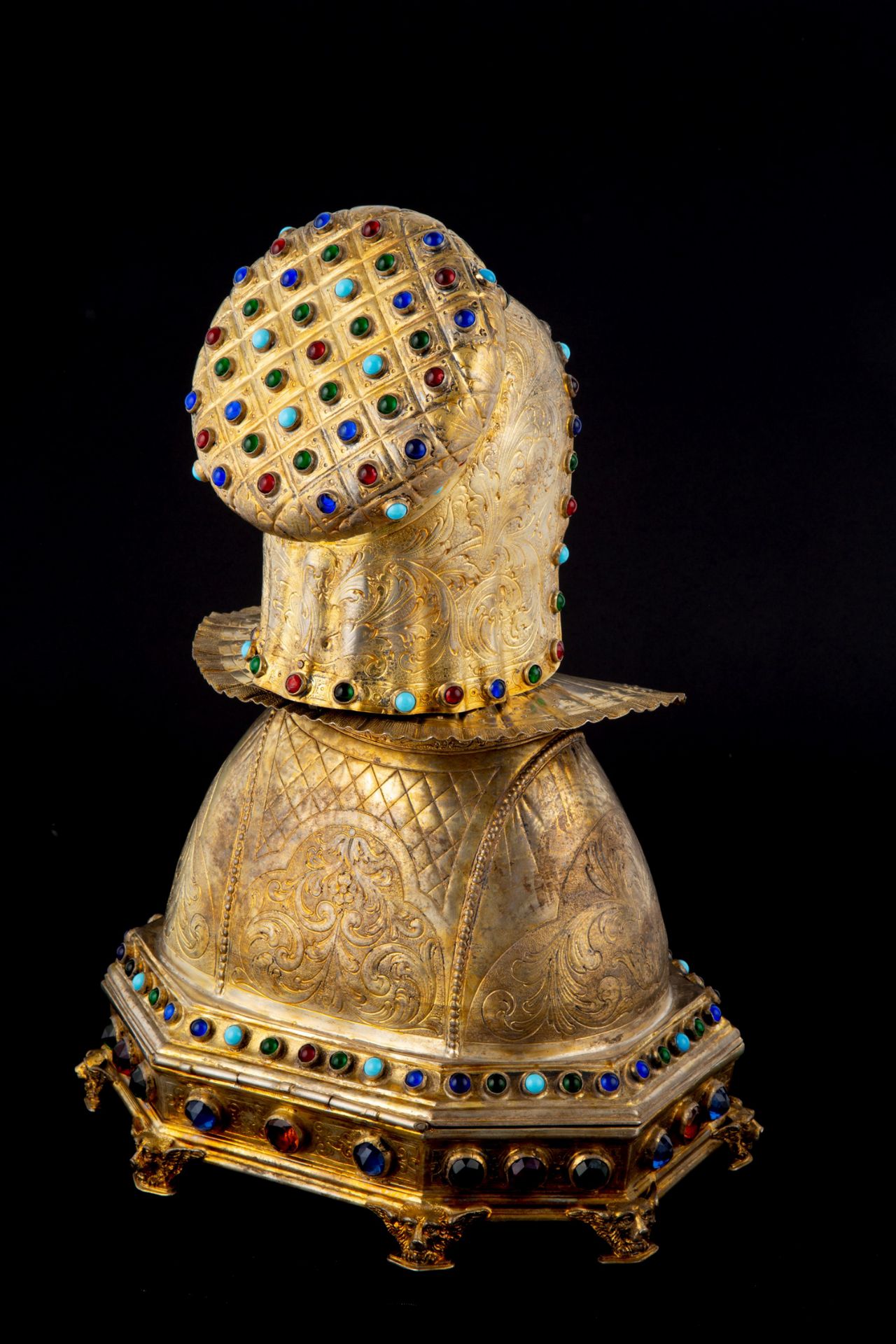 Silver reliquary sculpture - Image 6 of 8