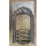 CAST IRON DECORATIVE FIREPLACE FRONT