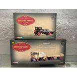 CORGI 80004 SENTINAL STEAM PLATFORM LORRY WITH DRUMS (WYNNS) SCALE MODEL 1:50 AND A CORGI C80002