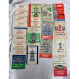 FA CHALLENGE CUP FINAL TIE OFFICIAL PROGRAMMES - 1947,1954,1956(2),1959(2),1960,1961,1962,1964,