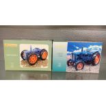 UNIVERSAL FORDSON MAJOR TRACTOR SCALE MODEL 1:16 AND A UNIVERSAL FORDSON COUNTY SUPER 4 TRACTOR
