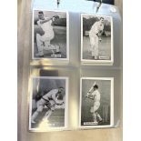 ALBUM - 2005 SPORTING COLLECTIBLE CARDS CRICKETERS FROM OVERSEAS FROM 1940S AND 50S,