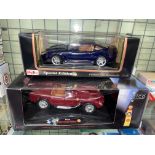 MAISTO FERRARI 550 MARANELLO SCALE MODEL 1:18 AND CLASSICO FERRARI TESTAROSSA 1958 + P/PUMP SCALE