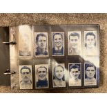 ALBUM OF COLLECTORS CARDS - 1948 TURF CIGARETTES 12 CARDS FOOTBALLERS,