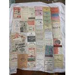SELECTION OF VINTAGE OFFICIAL FOOTBALL PROGRAMMES - NORTH EASTERN FOOTBALL CLUBS FROM 1940-1960S