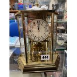 BRASS GERMAN KUNDO ANNIVERSARY CLOCK WITH KEY