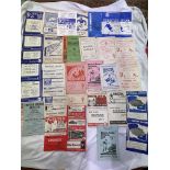 SELECTION OF VINTAGE OFFICIAL FOOTBALL PROGRAMMES - WEST COAST AND NORTH WESTERN FOOTBALL CLUBS