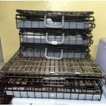 SIX COLLAPSIBLE PET CRATES OF VARIOUS SIZES (SMALL - MEDIUM)