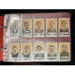 CASED BINDER OF - FAMOUS FOOTBALLERS SERIES OF 50 CIRCA 1925,