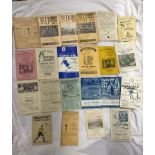 SELECTION OF VINTAGE OFFICIAL FOOTBALL PROGRAMMES - WELSH FOOTBALL CLUBS INCLUDING CARDIFF CITY
