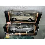 MAISTO JAGUAR X TYPE SALOON SCALE MODEL 1:18 AND A MAISTO JAGUAR S TYPE SALOON SCALE MODEL 1:18