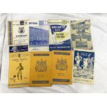SELECTION OF VINTAGE OFFICIAL FOOTBALL PROGRAMMES - LEEDS UNITED FOOTBALL CLUB 1947/8,