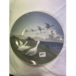 ROYAL COPENHAGEN DENMARK 1508-1125 GEESE PLATE