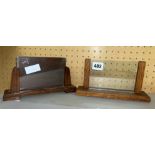 TWO ART DECO WOODEN PICTURE FRAMES