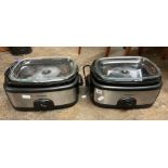 TWO MICROMARK SLOW COOKERS