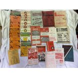 SELECTION OF VINTAGE OFFICIAL FOOTBALL PROGRAMMES - MIDLANDS FOOTBALL CLUBS INCLUDING WOLVERHAMPTON