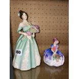 TWO ROYAL DOULTON FIGURES HN3660 HAPPY BIRTHDAY,