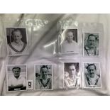 ALBUM OF 'SPORTING COLLECTIBLES' CARDS INCLUDING - 1940-50S CRICKET PERSONALITIES 7 CARDS,
