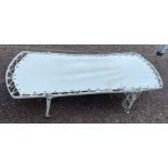 VINTAGE METAL FRAMED CANVAS HOSPITAL STYLE FOLD OUT BED/LOUNGER