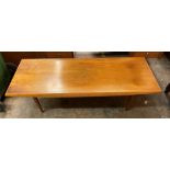 GORDON RUSSELL OBLONG COFFEE TABLE WITH LABEL TO UNDERSIDE