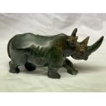 SOAP STONE CARVED RHINOCEROUS