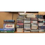 QUANTITY OF RADIO PLAY CASSETTES, DVD BOX SETS ON RAILWAY JOURNEYS AND STEAM,