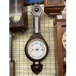 OAK CASED ANEROID BAROMETER