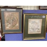 TWO ANTIQUARIAN MAPS OF WARWICKSHIRE BY EMAN BOWEN AND ROB MORDEN