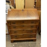 REPRODUCTION GEORGIAN STYLE CROSS BANDED BUREAU