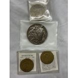 RHS PRESENTATION TOKEN 1949, FAXIMILE COINS, CHARLES I SHILLING,