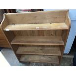 PINE OPEN BOOKCASE