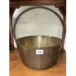BRASS PRESERVE PAN WITH SOLID HANDLE