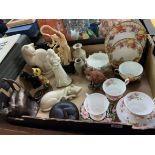 BORDER FINE ARTS FOX, ROYAL WORCESTER SWEET DREAMS FIGURE, VARIOUS CAT FIGURES,