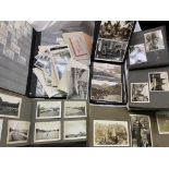 VARIOUS ALBUMS OF PHOTOGRAPHS FROM 1940S AND 50S OF HOLLAND, PICTURE POSTCARDS, STAMP ALBUM,