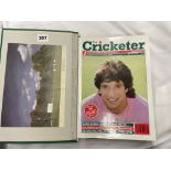 FOLDER OF 1990 "THE CRICKETER" MAGAZINE NUMBER 1-12 OF VOL 71