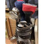 BAG OF ASSORTED GOLF CLUBS