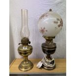 TWO OIL LAMPS,