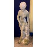 STONEWORK STATUE OF THE BATHER 86CM H