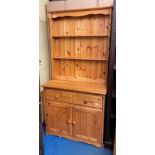 PINE DRESSER WITH PLATE RACK