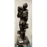 CROSA 2001 BRONZED PATINATED FIGURE GROUP OF ADAM AND EVE