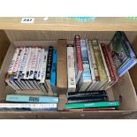 BOX OF BOOKS MAINLY ON TRAVELLING IN EUROPE