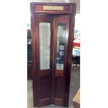 AMERICAN STYLE BI FOLDING DOOR HARD WOOD TELEPHONE KIOSK