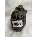 NOVELTY HAND GRENADE MONEY BOX