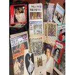 NYLON BAG OF ROYALTY RELATED EPHEMERA INC MAGAZINES AND SOUVENIR ISSUE NEWSPAPERS, CORONATIONS,