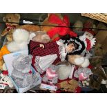 SHELF OF ASSORTED SOFT AND PLUSH TOY BEARS