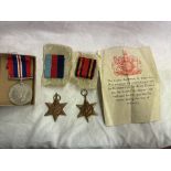 WWII GEORGE VI MEDALS, BURMA STAR,