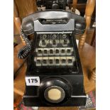 VINTAGE BLACK PUSH BUTTON TELEPHONE