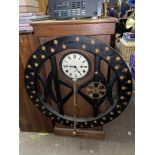 OAK CASED IBM INTERNATIONAL FACTORY TIMING MACHINE